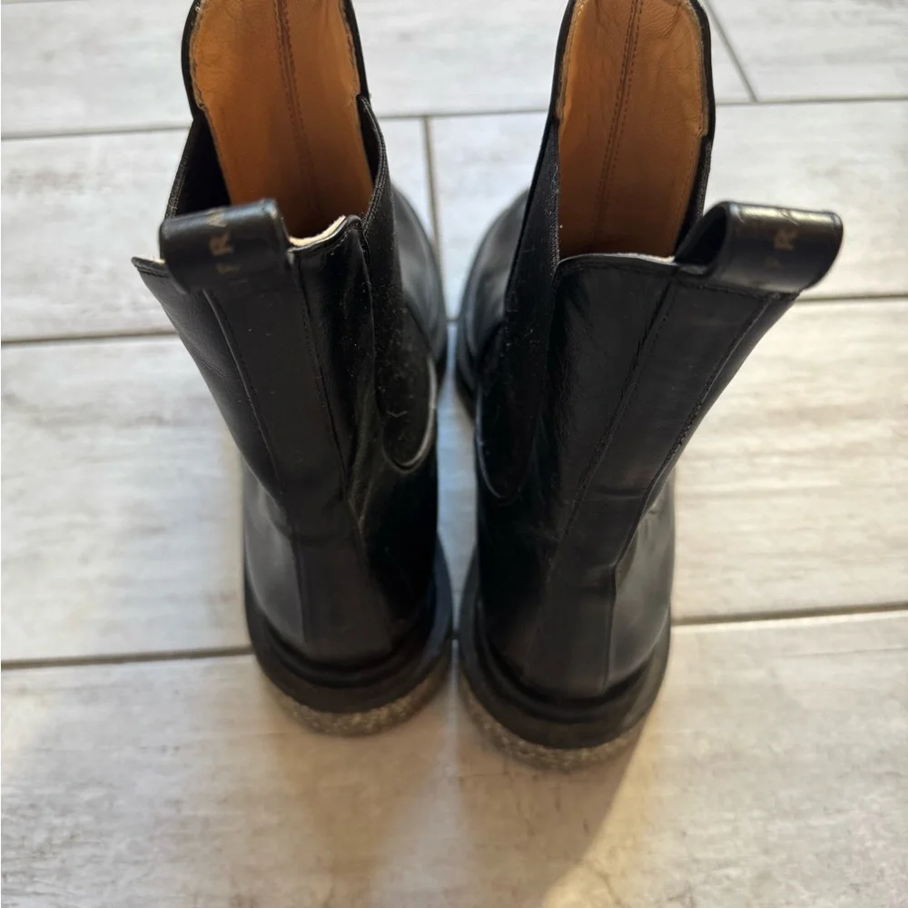 DEAR FRANCES black leather chelsea boots size 39 1/2 - Picture 8 of 16